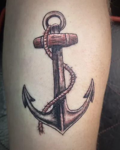 Boat anchor tattoo