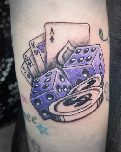 Playing cards tattoo