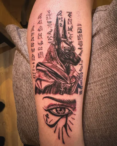 Anubis Egyptian Tattoo